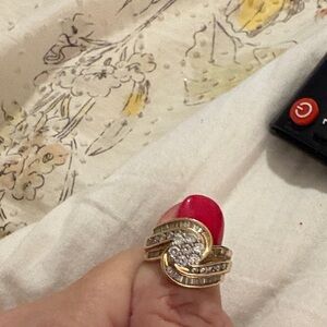 Elegant Gold and Silver Women's Ring